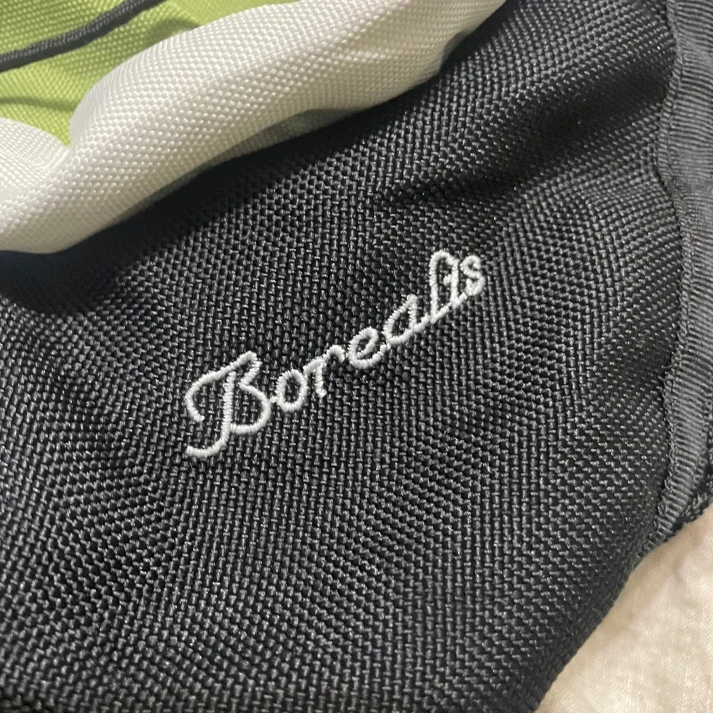 The North Face Borealis Backpack Y2K Green Gray Black Hiking Gorpcore Laptop